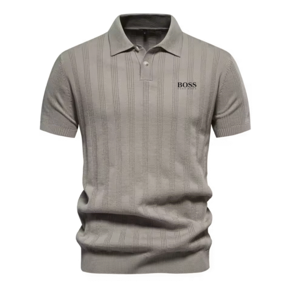Polo de Hombre BOSS Gris - Image 3